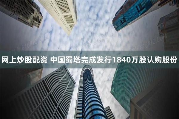 网上炒股配资 中国蜀塔完成发行1840万股认购股份